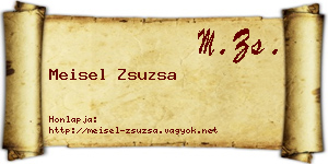 Meisel Zsuzsa névjegykártya
